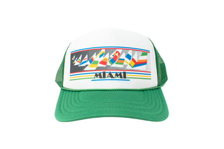 VINTAGE LOGO GREEN TRUCKER