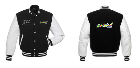 BLACK LETTERMAN VARSITY JACKET