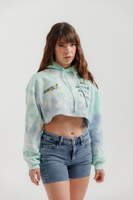 LAGOON "AMBC" CROP TOP HOODIE