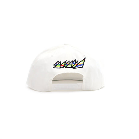 WHITE "REVERSE LOGO" SNAPBACK