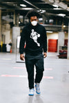 BLACK SKELETON BALLER CREWNECK