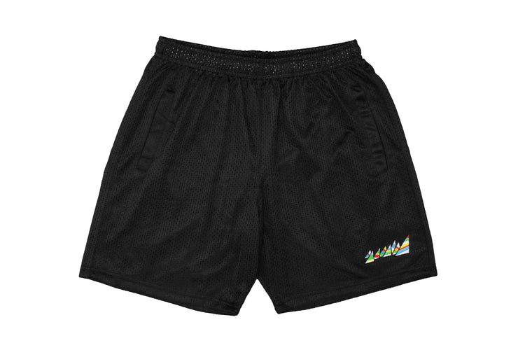 BLACK AUTHENTIC MESH SHORTS