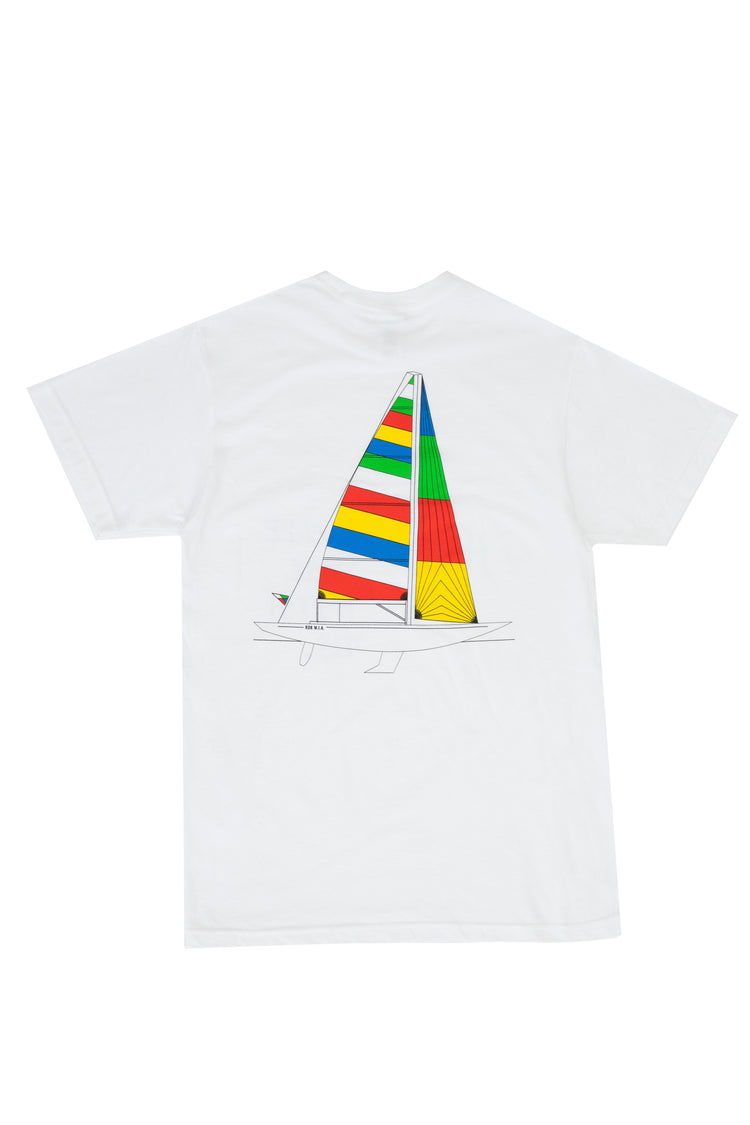 "COME SAIL WITH US" WHITE T-SHIRT