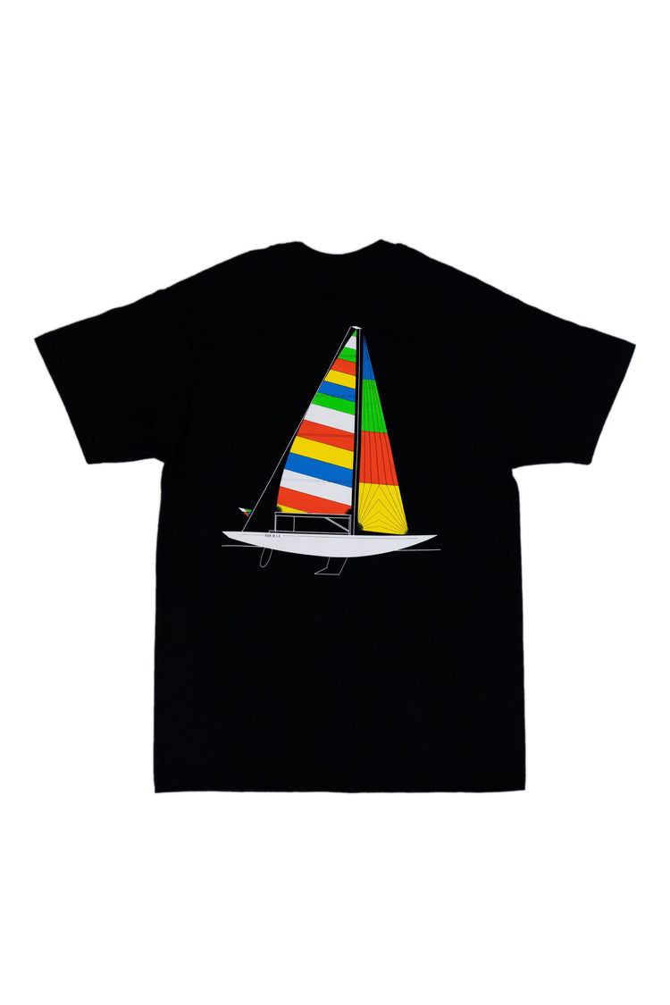 "COME SAIL WITH US" BLACK T-SHIRT